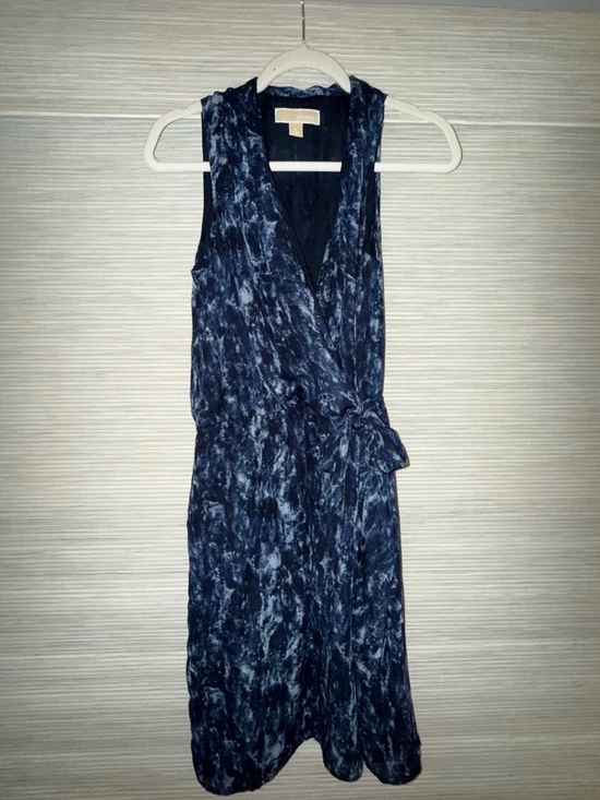 Michael Kors Dresses & Skirts - Michael Kors Blue Wrap Dress | Size 6
